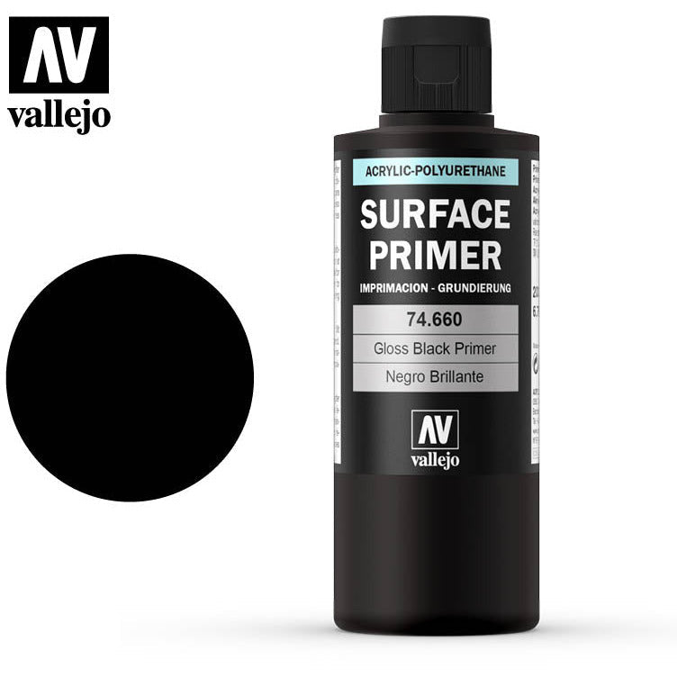 Vallejo Surface Primer Gloss Black 74660 - Vallejo - ModelCars.com