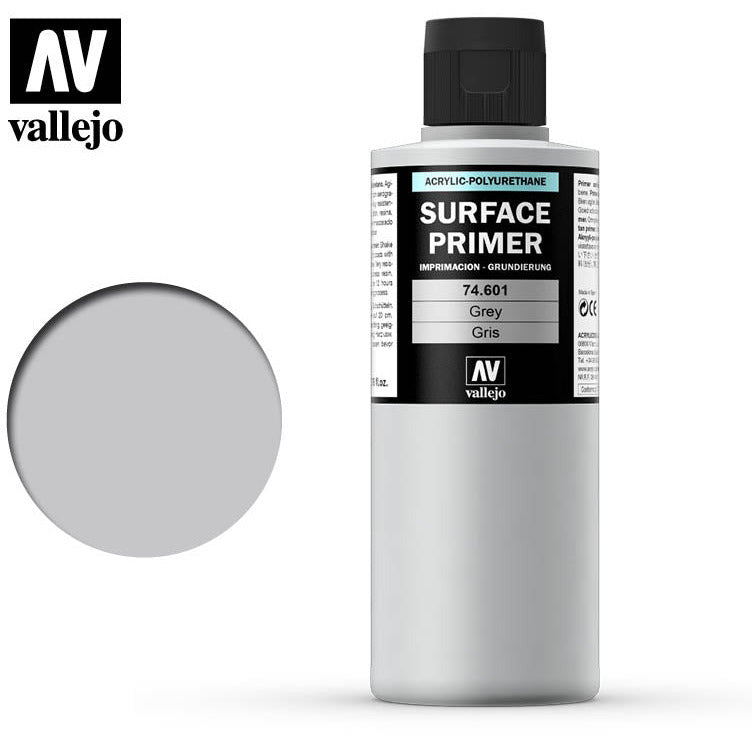 Vallejo Surface Primer Grey 74601 in 17ml bottles