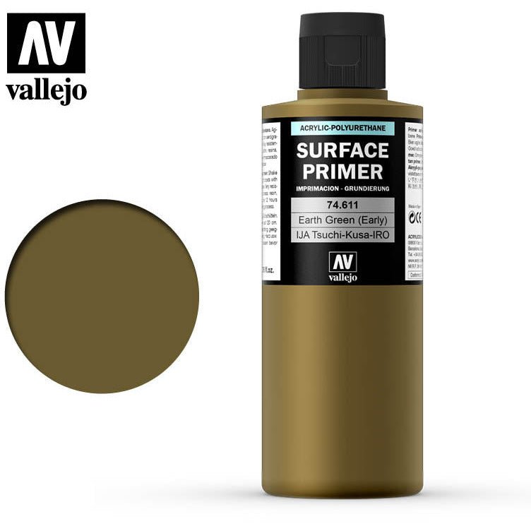 Vallejo Surface Primer Ija Tsuchi Kusa Iro 74611-Vallejo-ModelCars.com