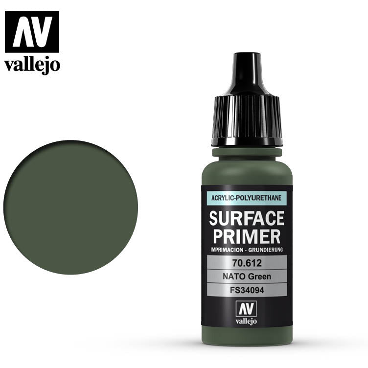 Vallejo Surface Primer NATO Green 70612