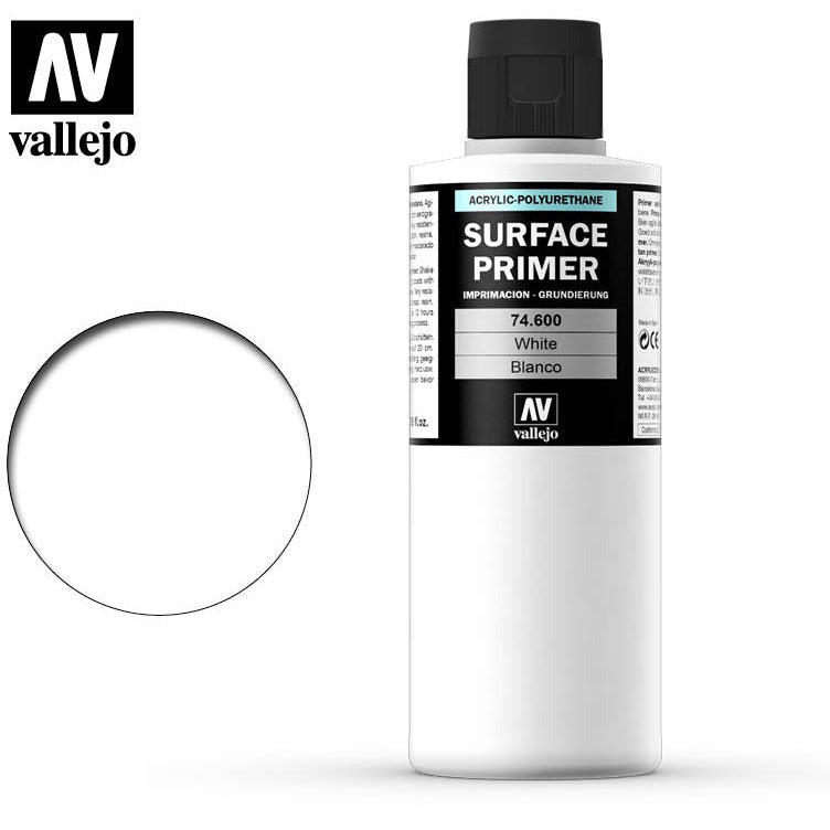 Vallejo Surface Primer White 74600 in 17ml bottles