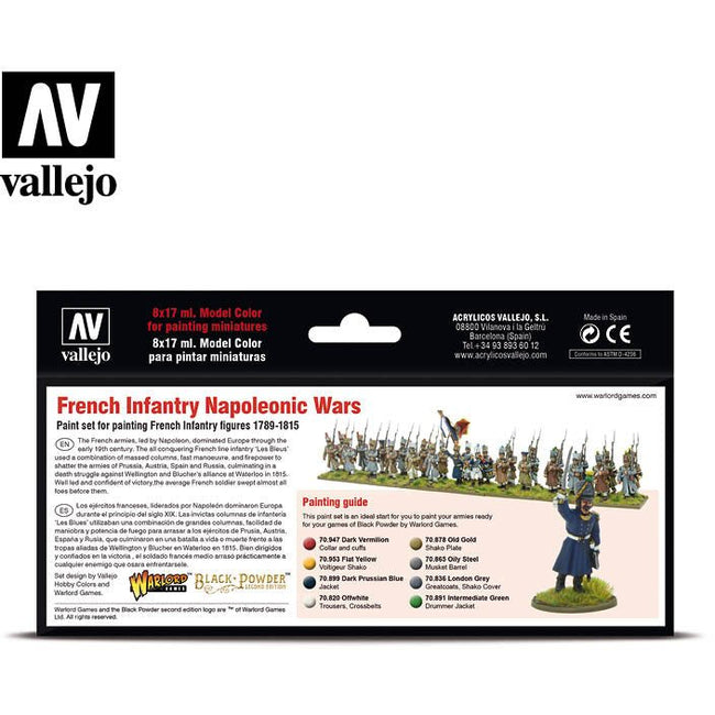 Vallejo Wargames - French Infantry Napoleonic Wars - Vallejo - ModelCars.com
