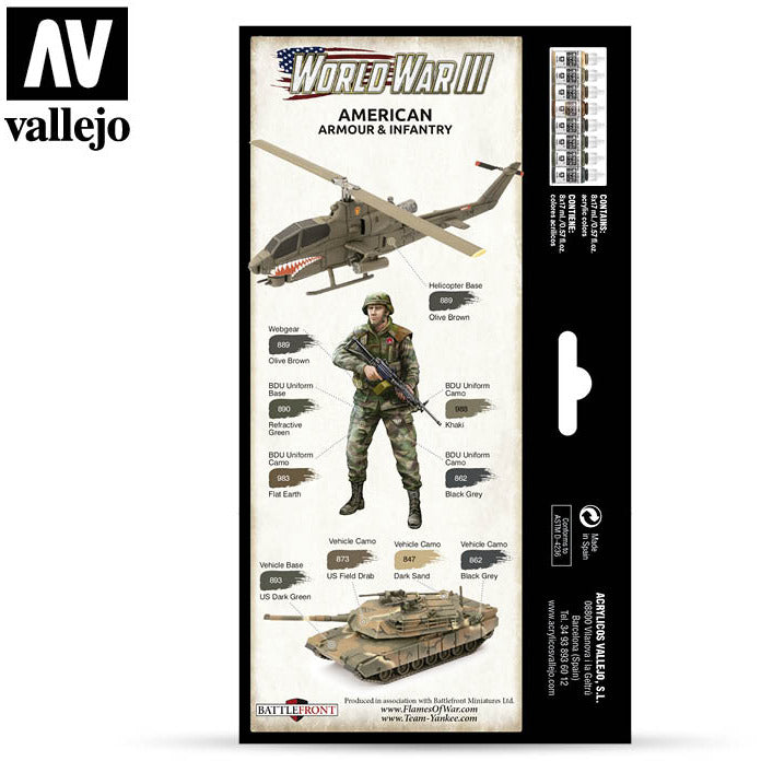 Vallejo Wargames - WWIII American Armour & Infantry