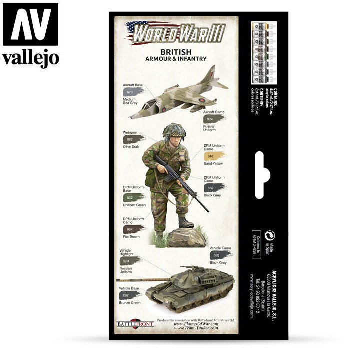 Vallejo Wargames - WWIII British Armour & Infantry - Vallejo - ModelCars.com