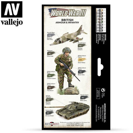 Vallejo Wargames - WWIII British Armour & Infantry - Vallejo - ModelCars.com