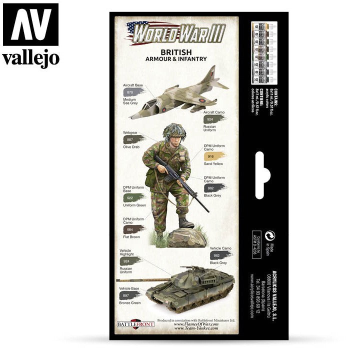 Vallejo Wargames -WWIII British Armour & Infantry