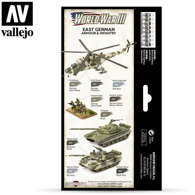Vallejo Wargames - WWIII East German Armour & Infantry - Vallejo - ModelCars.com