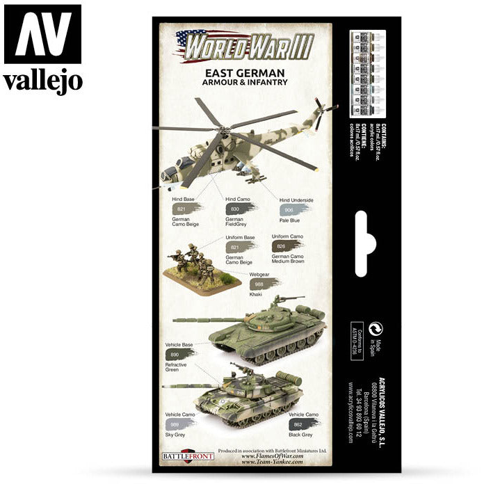 Vallejo Wargames - WWIII East German Armour & Infantry
