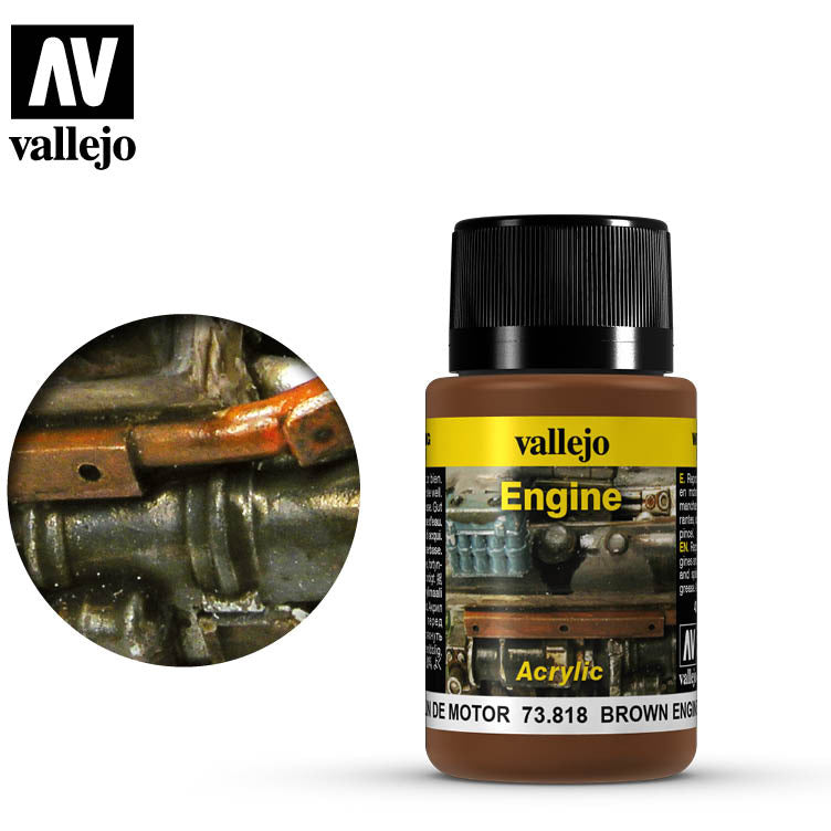 Vallejo Weathering Effects Brown Engine Soot 73818