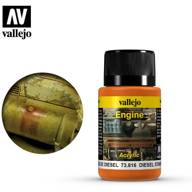 Vallejo Weathering Effects Diesel Stains 73816 - Vallejo - ModelCars.com