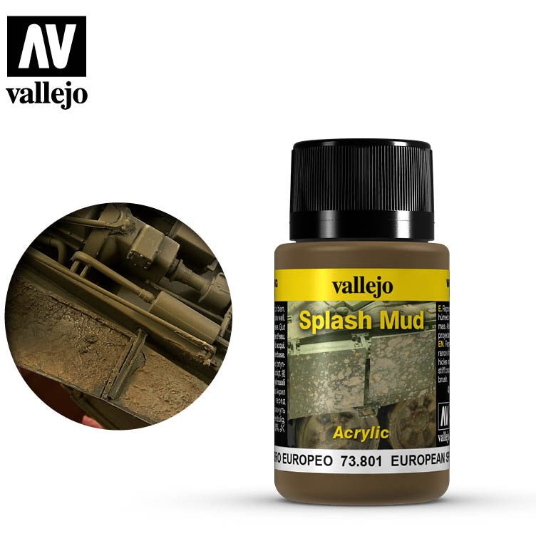 Vallejo Weathering Effects European Splash Mud 73801 - Vallejo - ModelCars.com