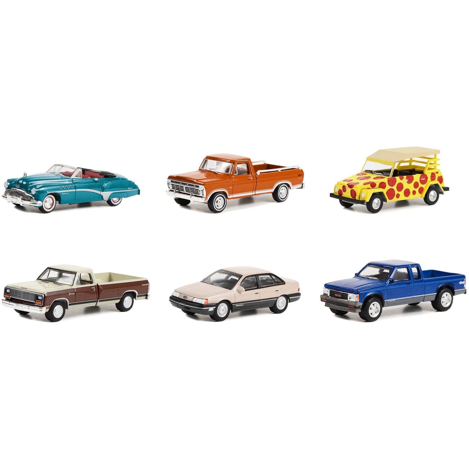 "Vintage Ad Cars" Set of 6 pieces Series 8 1/64 Diecast Model Cars by Greenlight - Greenlight - ModelCars.com