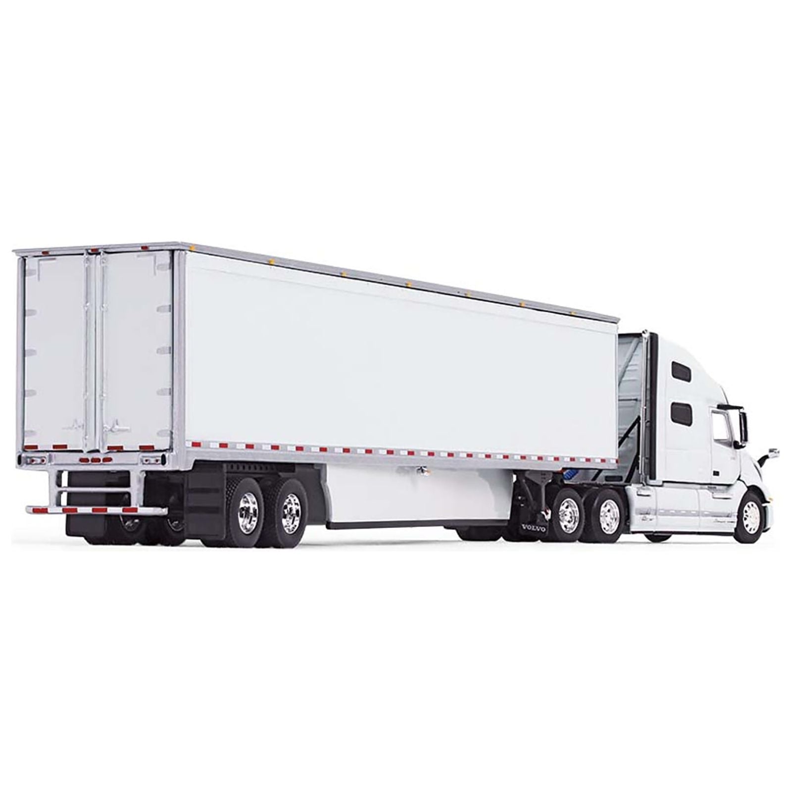 Volvo VNL 760 with High Roof Sleeper and 53' Smooth Sided Dry Goods Trailer White 1/64 Diecast Model by DCP/First Gear - First Gear - ModelCars.com