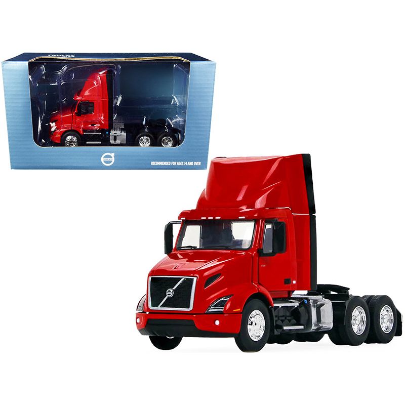 Volvo VNR 300 Day Cab with Roof Fairing Truck Tractor Crossroad Red 1/50 Diecast Model by First Gear - First Gear - ModelCars.com