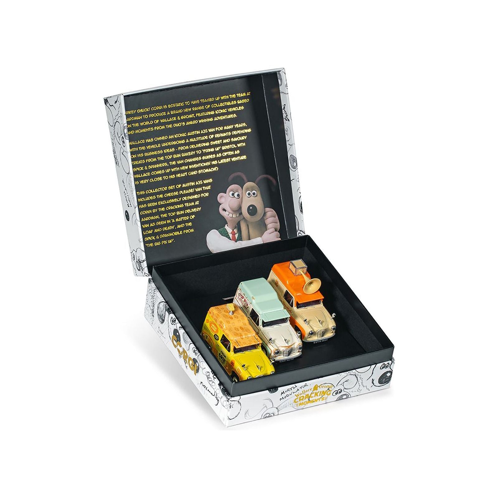 "Wallace & Gromit" Austin A35 Van Collection Set of 3 Pieces Diecast Model Cars by Corgi - Corgi - ModelCars.com