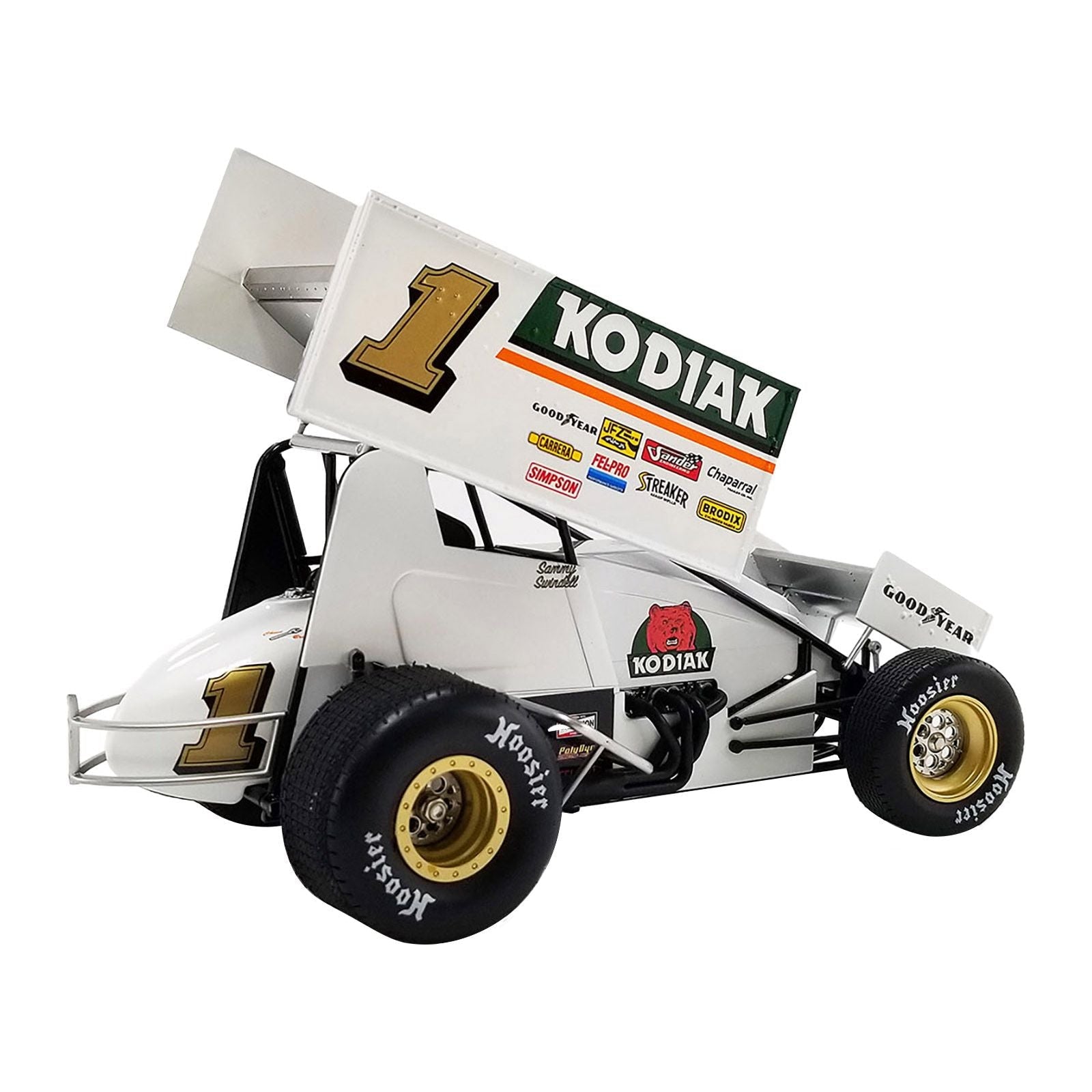 Winged Sprint Car 1 Sammy Swindell "Kodiak Special" National Sprint Car Hall of Fame and Museum "World of Outlaws" (1987) 1/18 Diecast Model Car by ACME - Acme - ModelCars.com
