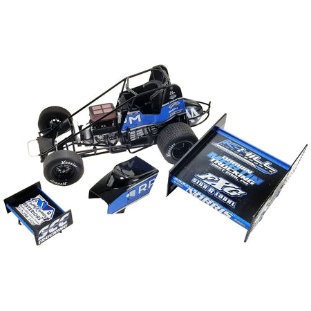 Winged Sprint Car 44 Dylan Norris "RPM" Gobrecht Motorsports "World of Outlaws" (2023) 1/18 Diecast Model Car by ACME-Acme-ModelCars.com