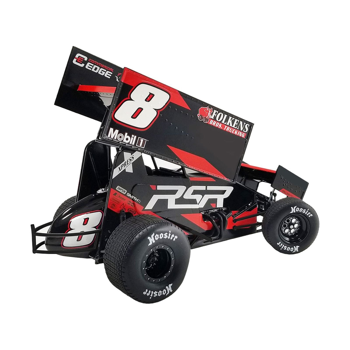Winged Sprint Car 8 Aaron Reutzel "RSR" Baughman-Reutzel Motorsports "World of Outlaws" (2023) 1/18 Diecast Model Car by ACME-Acme-ModelCars.com