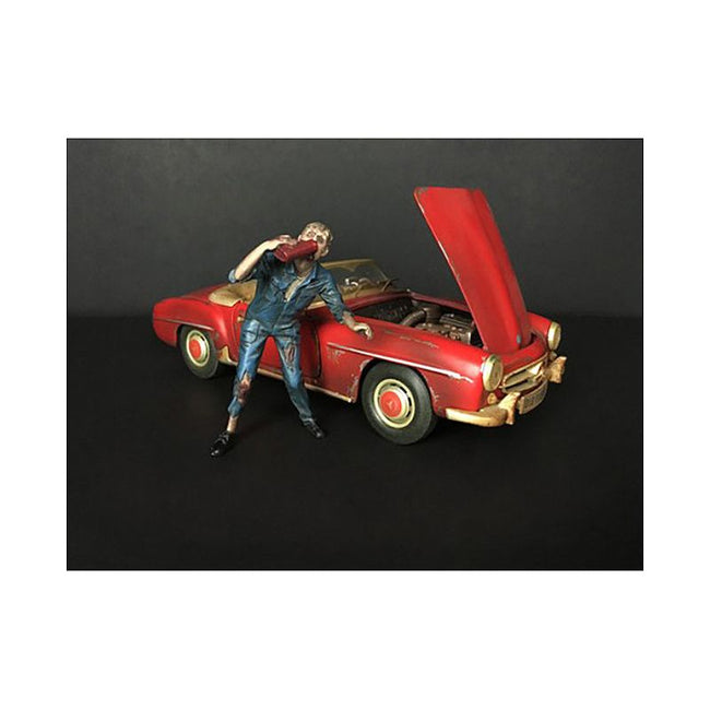 Zombie Mechanic Figurine III for 1/24 Scale Models by American Diorama - American Diorama - ModelCars.com