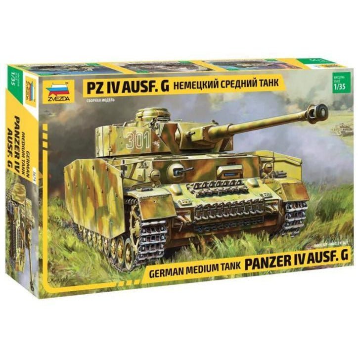 Zvezda 1/35 Scale German Medium Tank Panzer IV - Ausf. G-Zvezda-ModelCars.com
